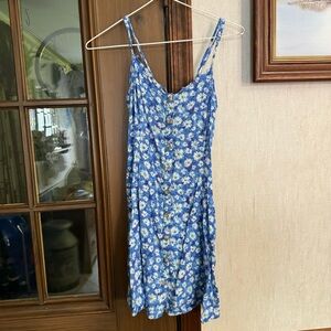 American Eagle Outfitters Blue Floral Mini Dress
